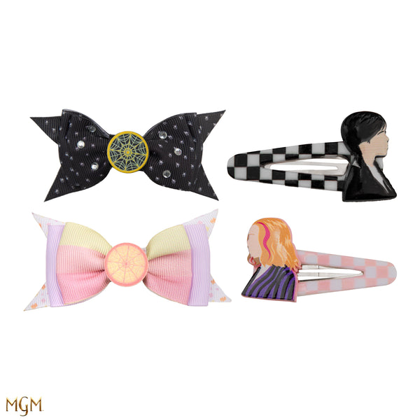 Set of 4 Wednesday hair clips