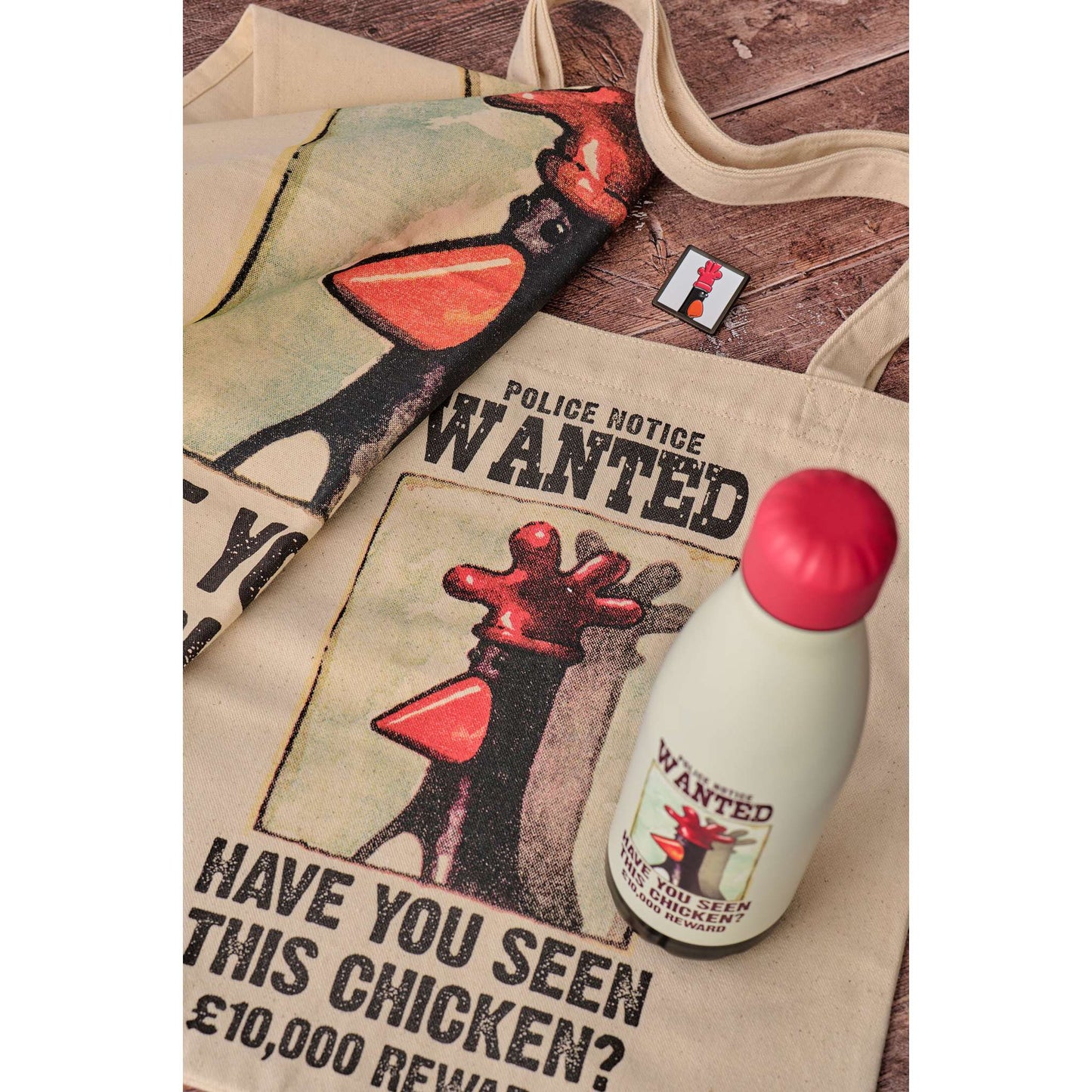 Wallace & Gromit Wanted Metal Water Bottle – 500 ml