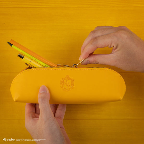 Hufflepuff faux leather pencil case