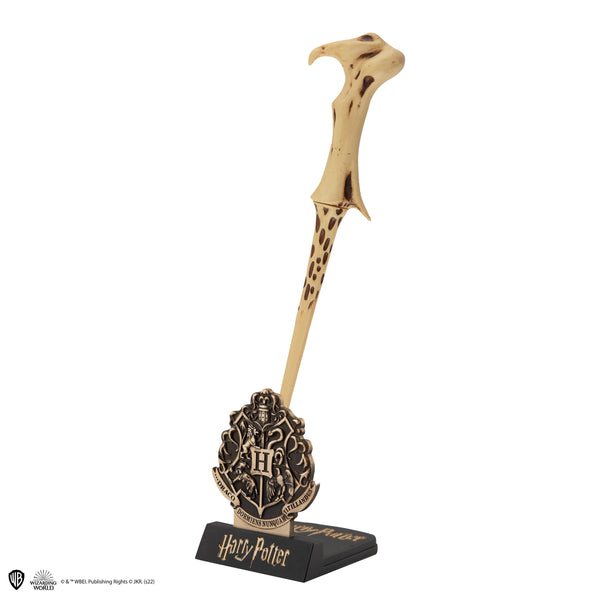 Wand pen with stand & Voldemort lenticular bookmark