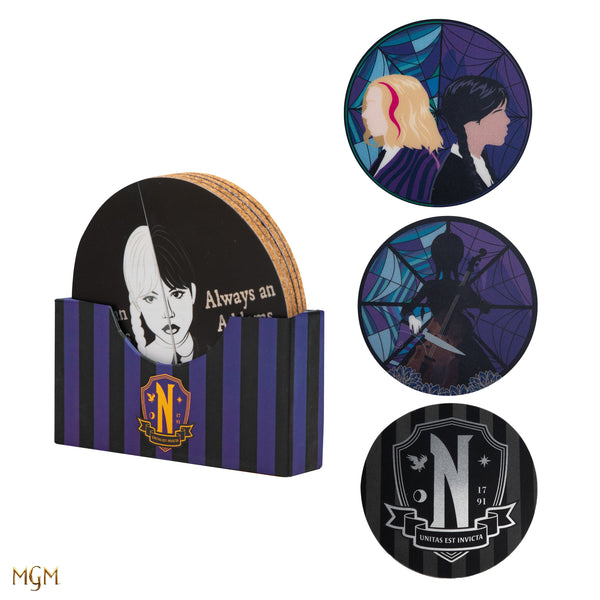 Set of 4 Wednesday Coasters