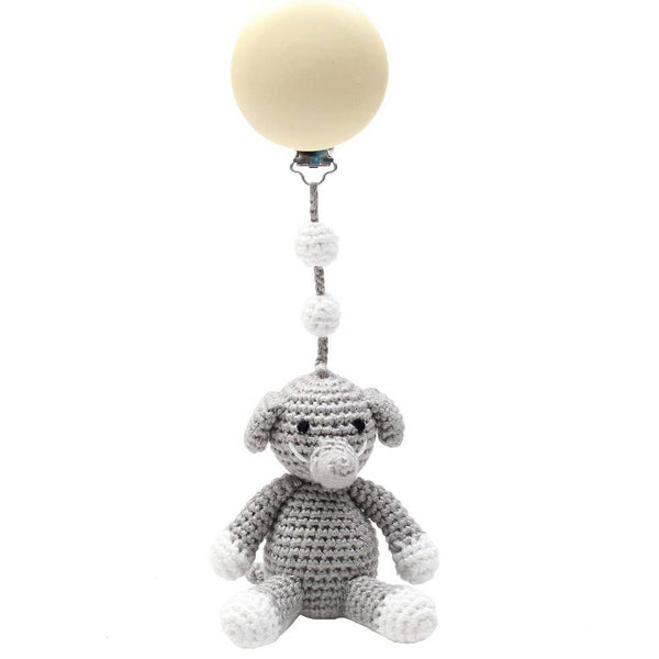 Elephant Stroller Hook - Grey