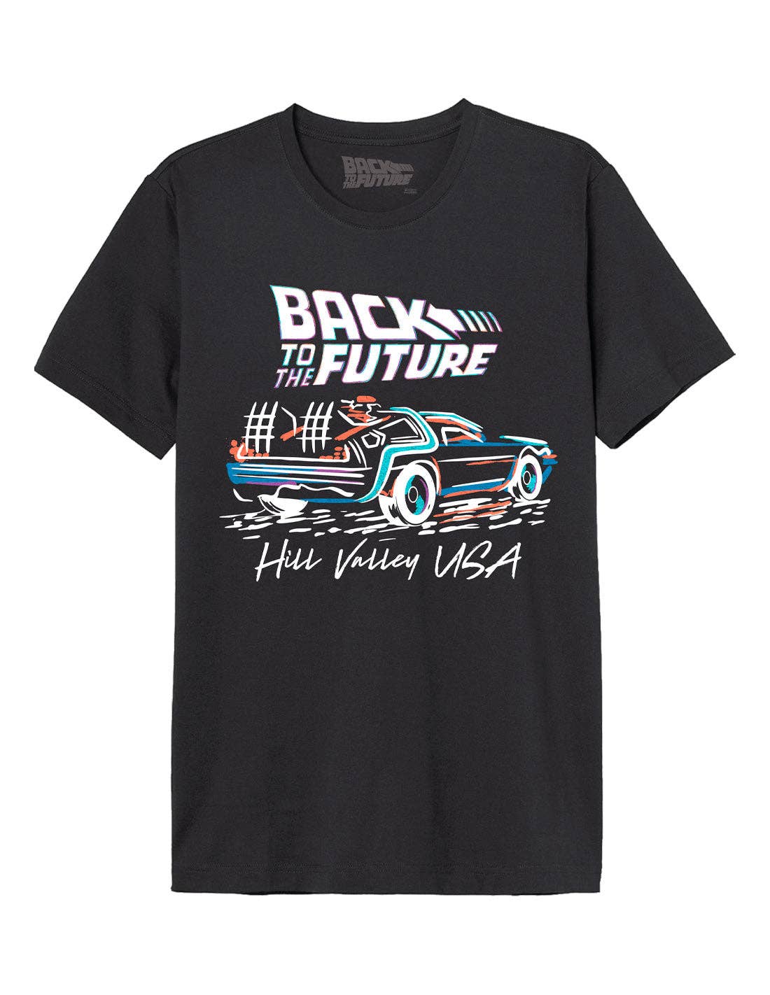 t shirt retour vers le futur colorful bttf cotton division