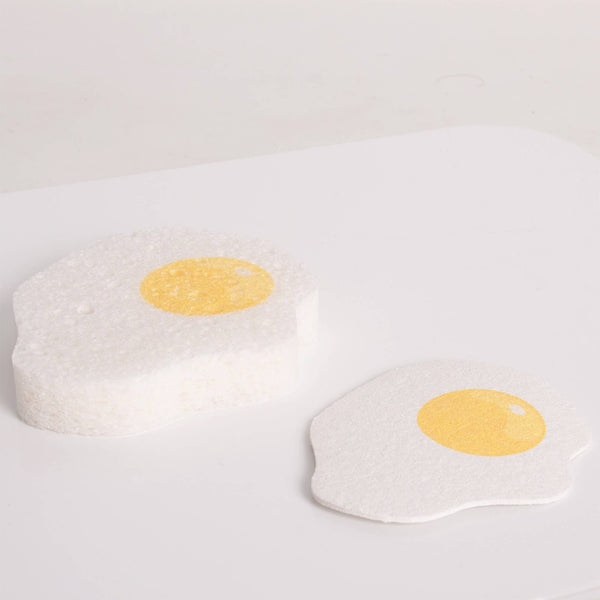 Lot de 2 Éponges de Cuisine Œuf au Plat Compressé Helio Ferretti Vue 2