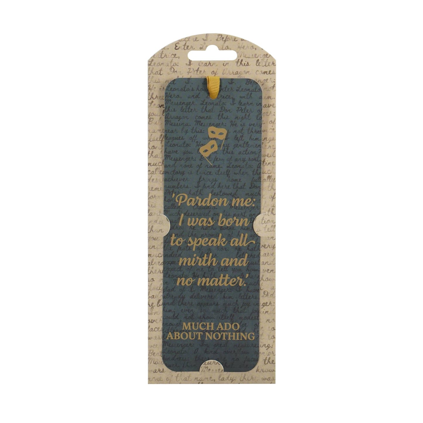 Shakespeare Much Ado About Nothing Paper Bookmark