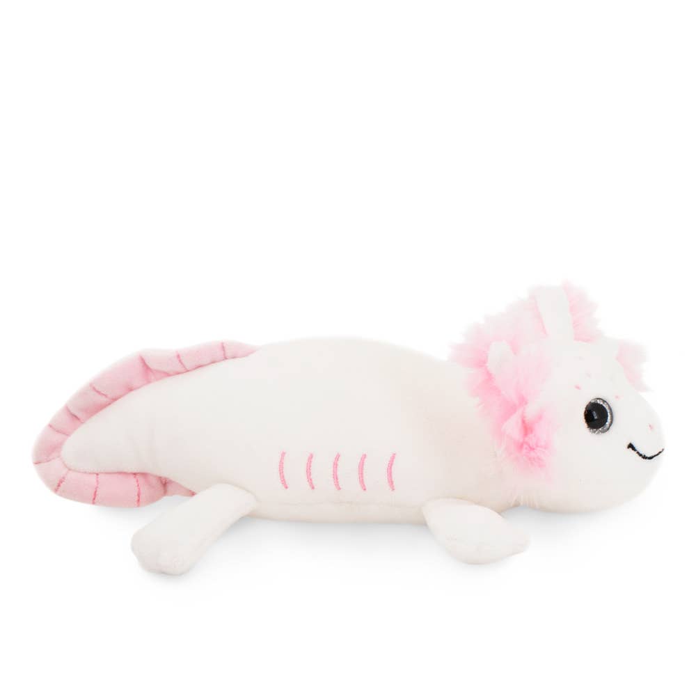 Peluche axolotl blanc 20 cm