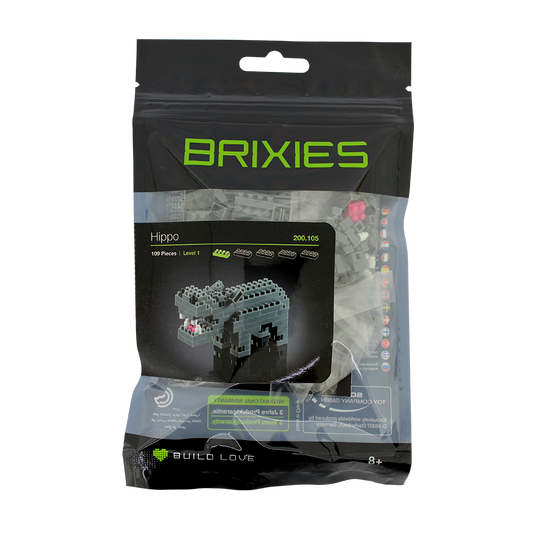 BRIXIES hippopotamus
