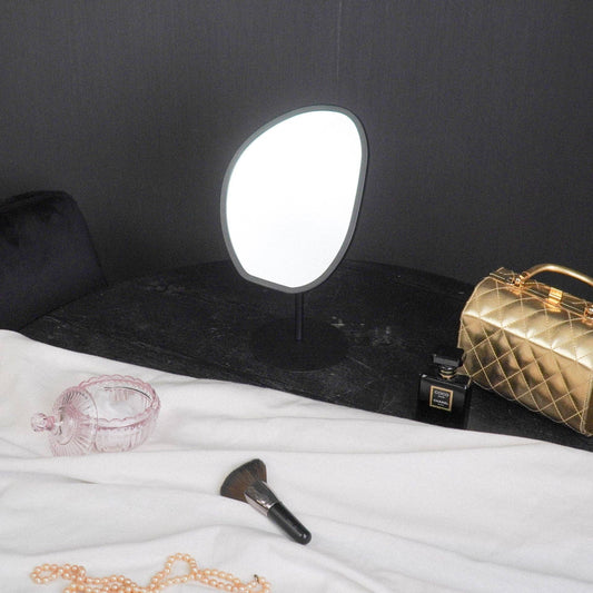 Miroir - Organique - Métal - Noir - 16,5x12x31,5cm