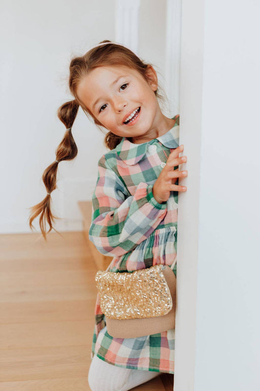 Sac à main - Sequins dorés