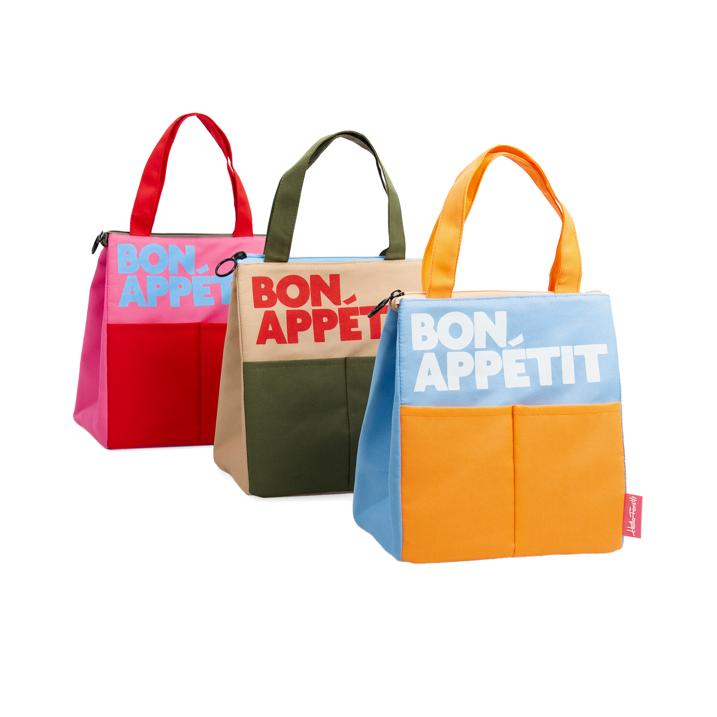 Sac à Déjeuner Bon Appétit Vert Helio Ferretti Vue 3