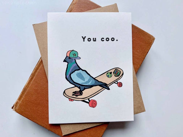 Pigeon "You Coo." Greeting Card