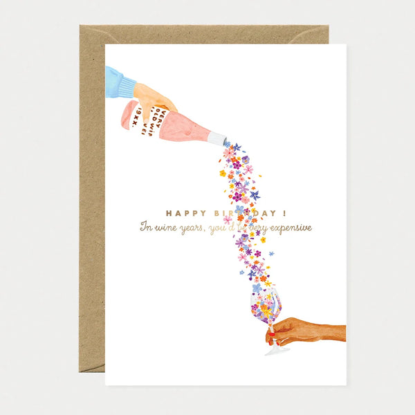 Wine years - Greeting card