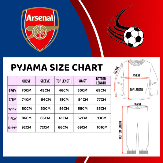 Arsenal F.C. Personalised Pyjamas Red