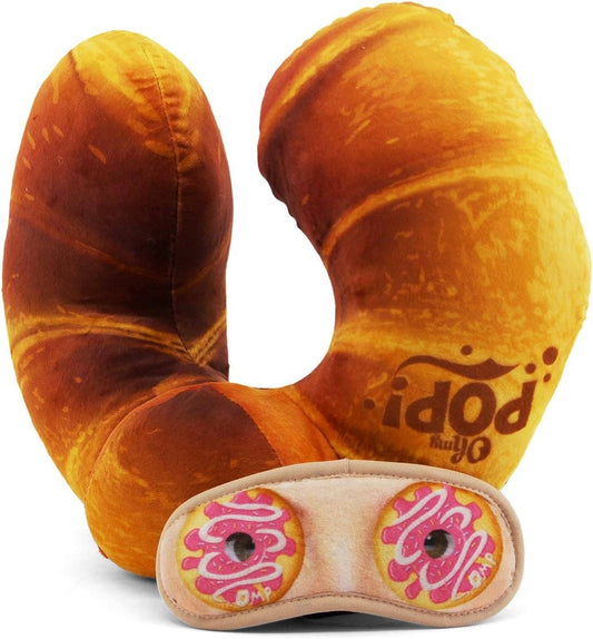 Oh My Pop! Croissant nekkussen en slaapmasker