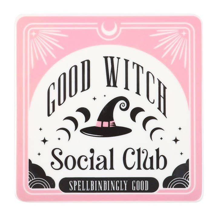 Good Witches Social Club Mug and Coaster Set