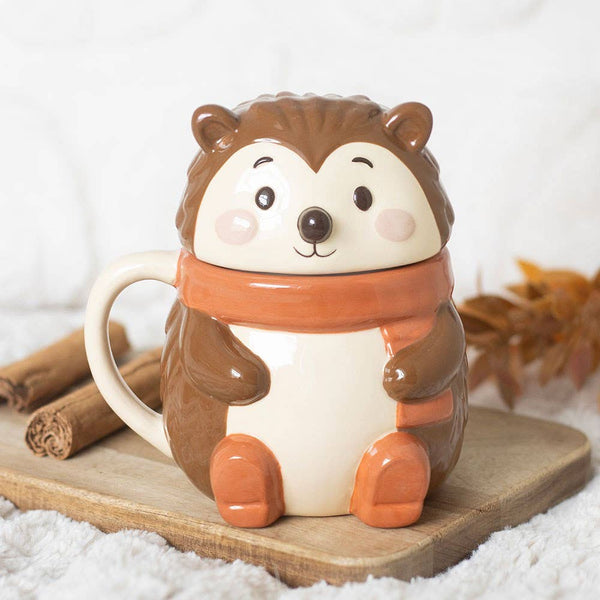 Hazel the Hedgehog Mug with Lid