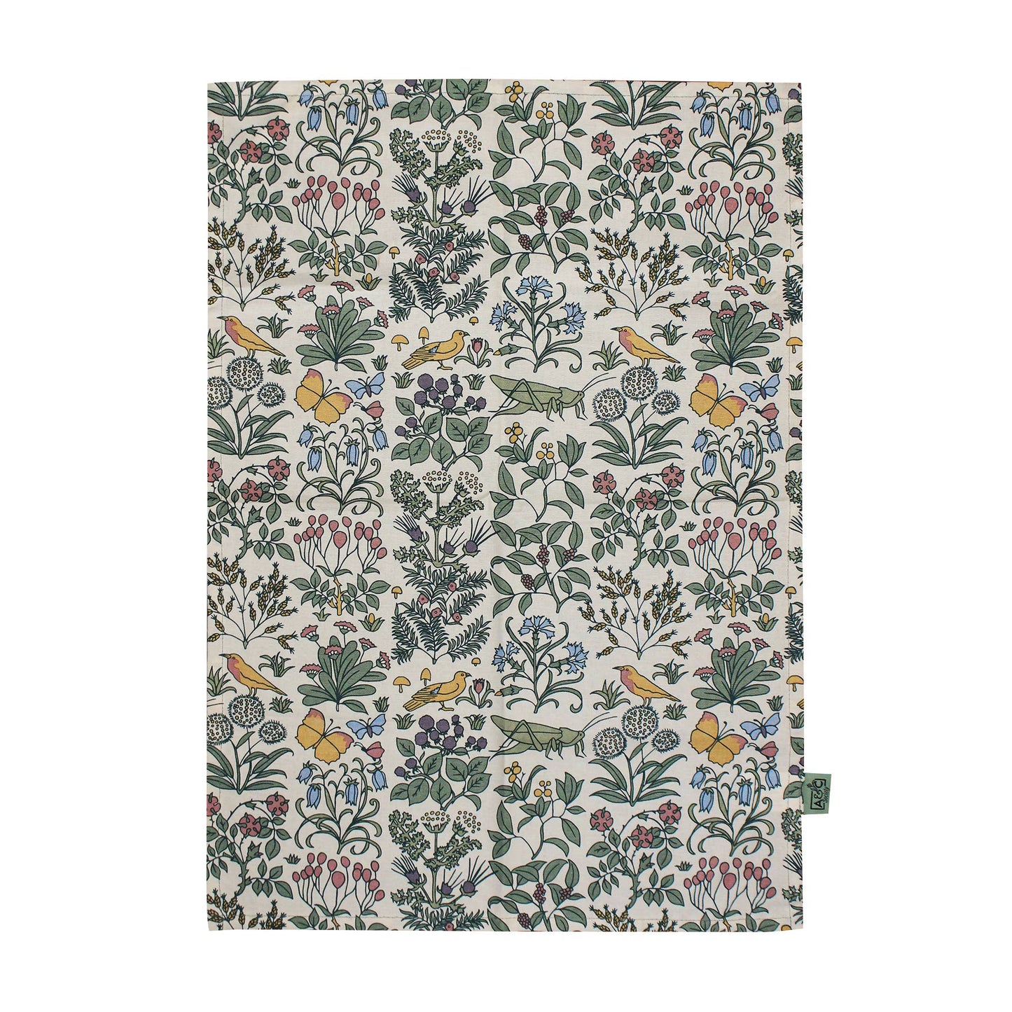 Voysey Botanische Tuin Theedoek van gerecycled katoen