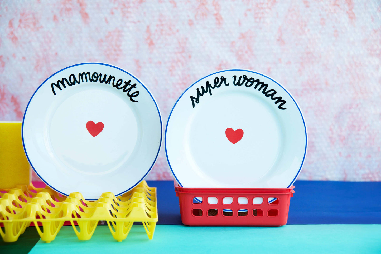 Assiette La Famille S’éclate - Super Woman