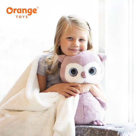 Fluffy the Little Purple Owl Plush Toy - 22 cm - 0+