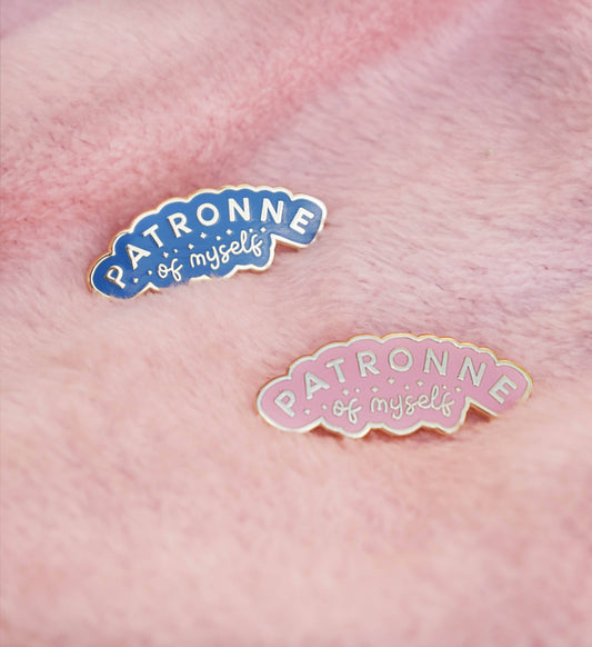 Patron of Myself Pin - Blue