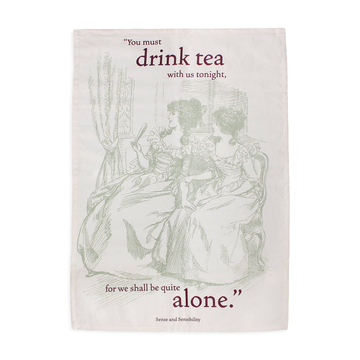 Pulteney Press Jane Austen Recycled Cotton Tea Towel