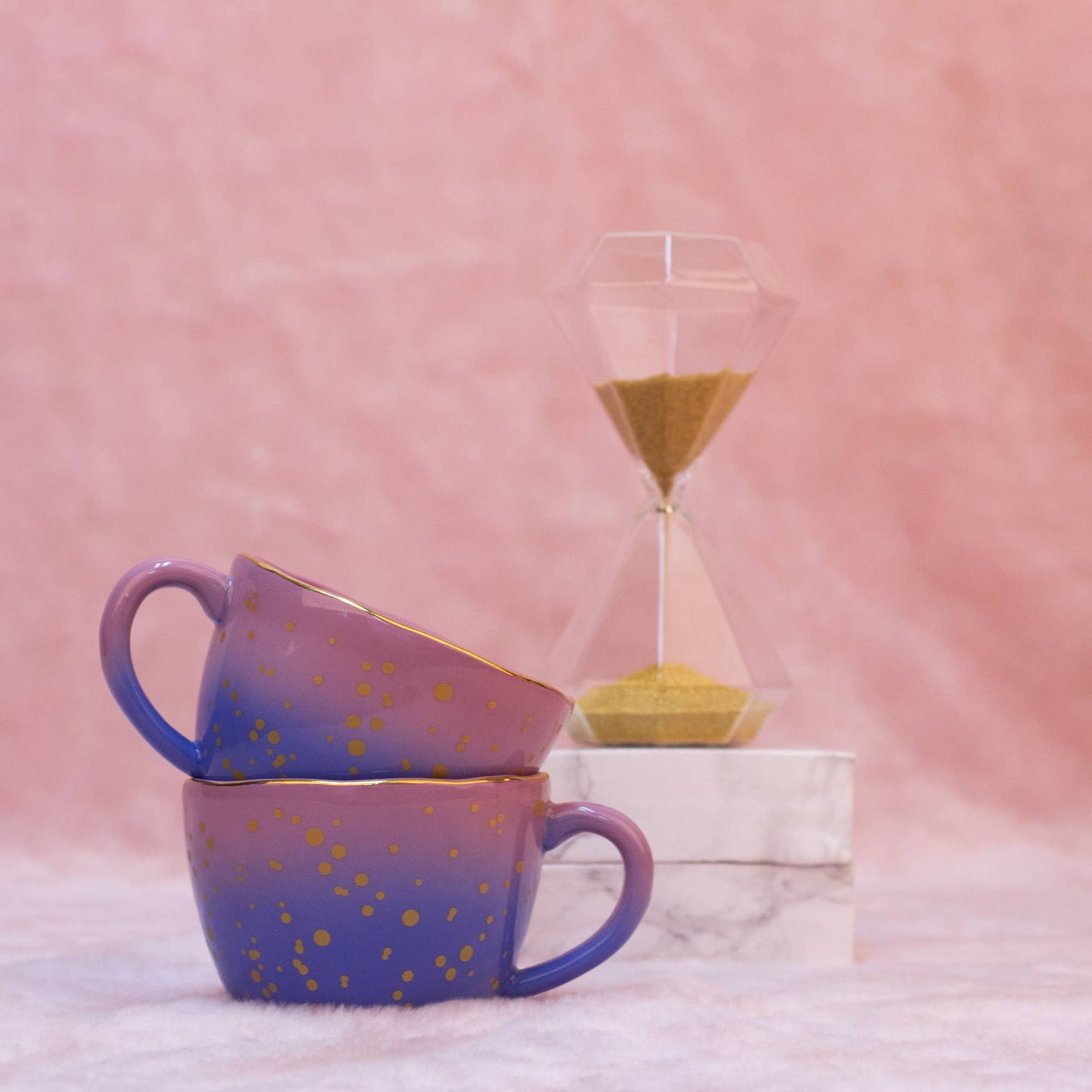 Mug Dégradé Violet Irrégulier Peint à la Main Helio Ferretti Vue 3