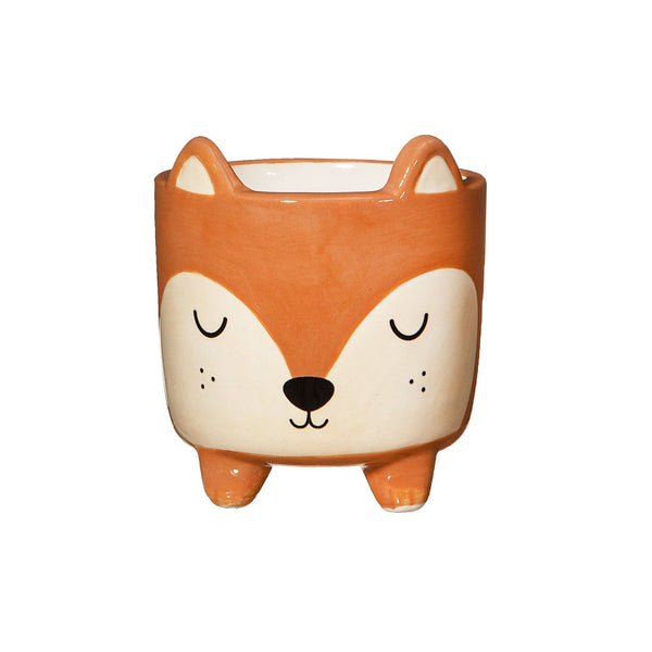 Mini fox planter on legs