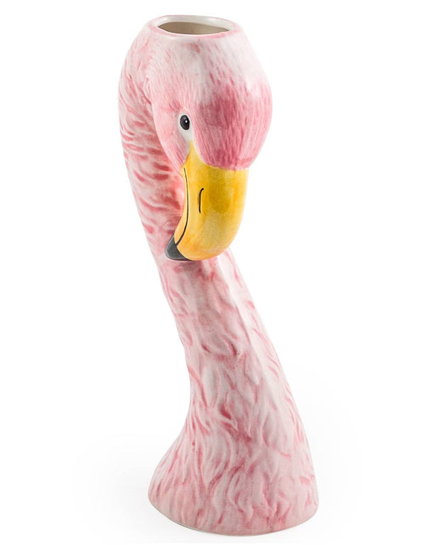 Kleine vaas met flamingohoofd
