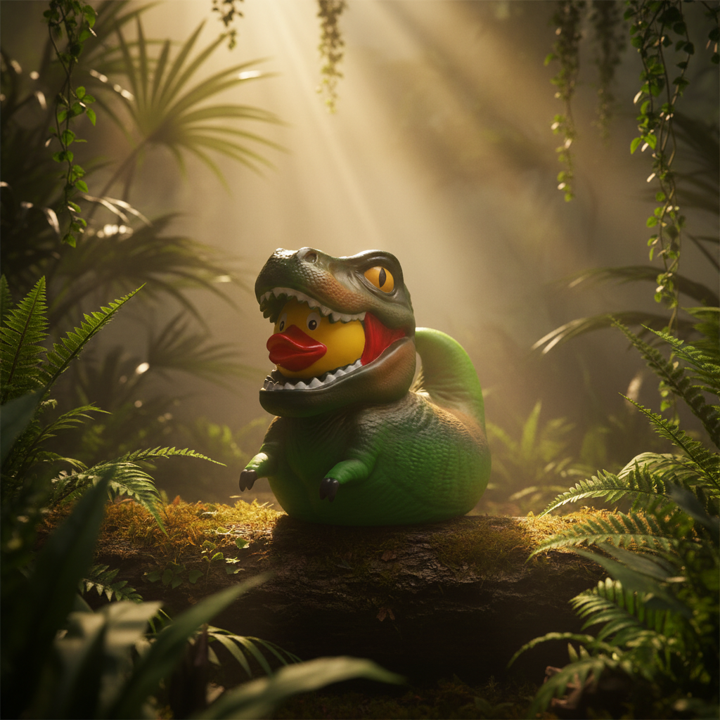 Groene Dinosaurus Eend T-Rex