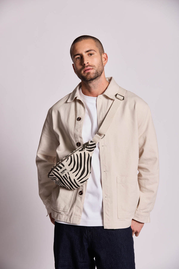 Olivia Ecru Zebra Bum Bag
