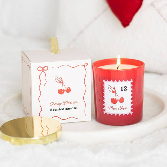 Valentine's Day Cherry Blossom Candle "My Darling"