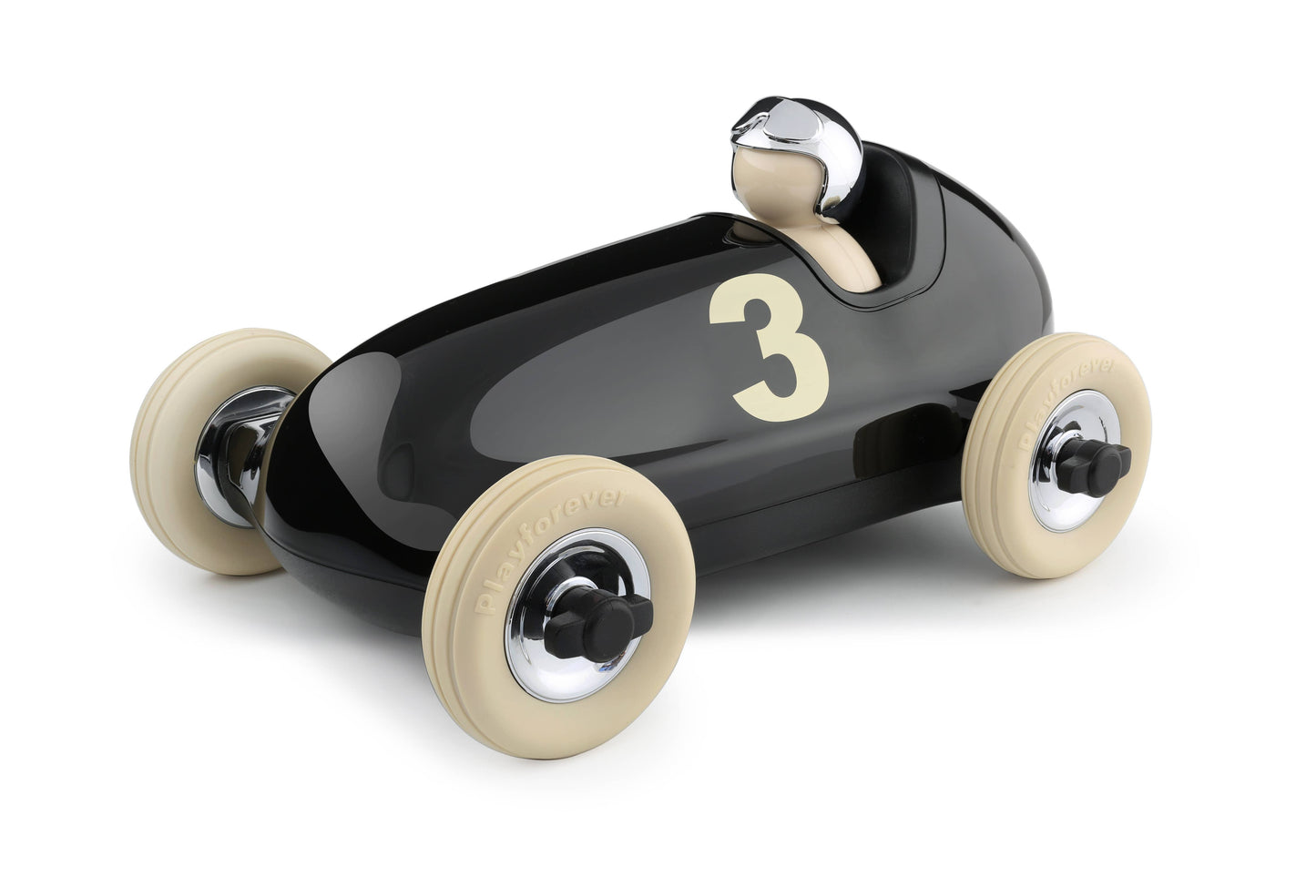 Voiture Bruno - Noir/Chrome | Playforever
