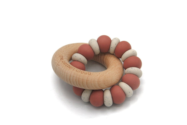 Teething ring Candy Dark Blush