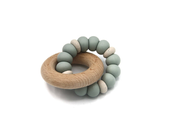 Teething Ring Sweet Light Grey