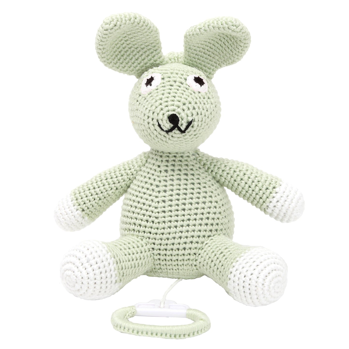 Muziekdoos - Limegroen Konijn