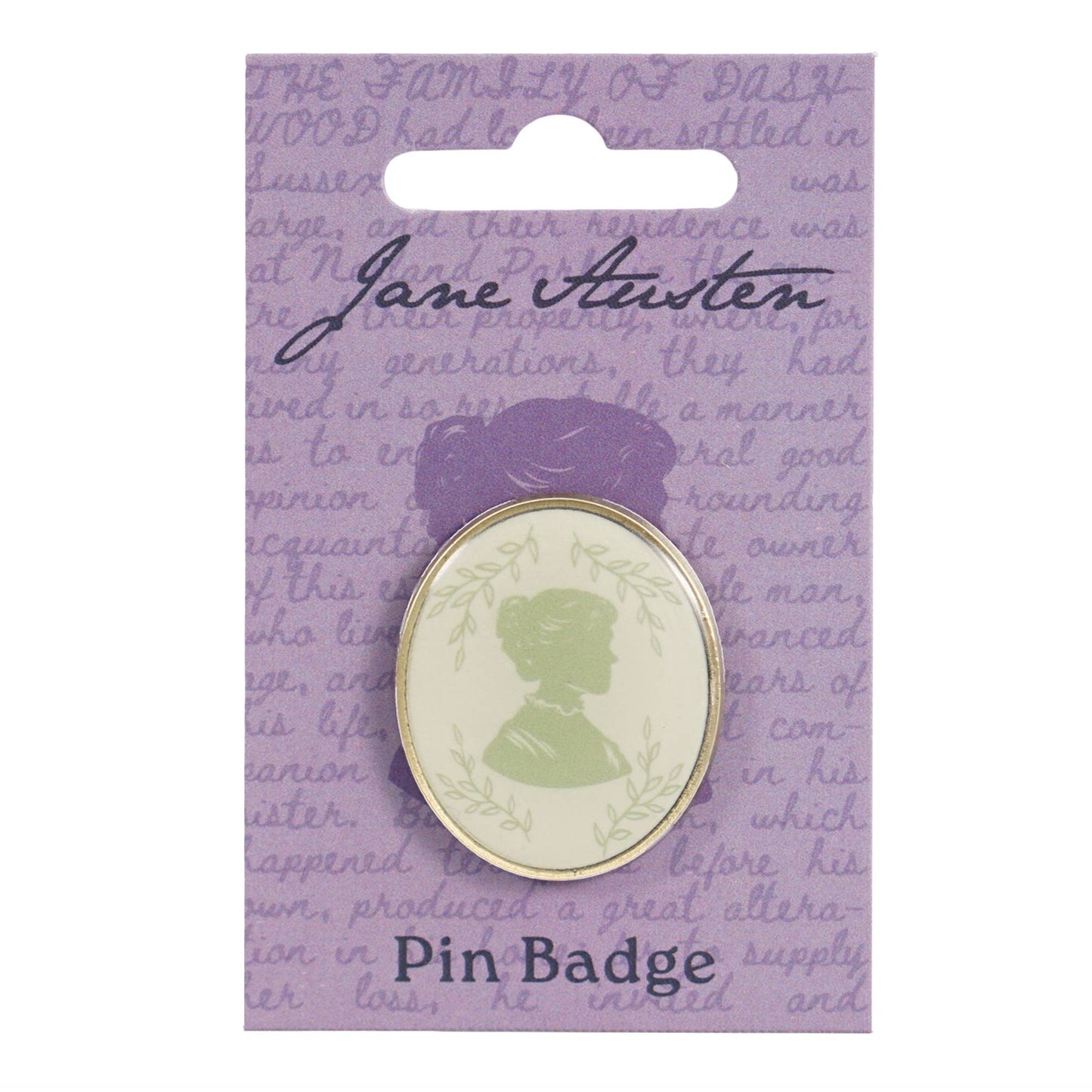 Jane Austen Pin - Silhouette