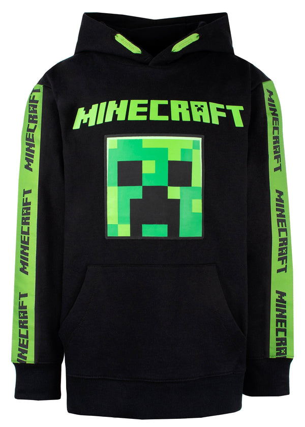 Minecraft vert Creeper sweat à capuche – noir