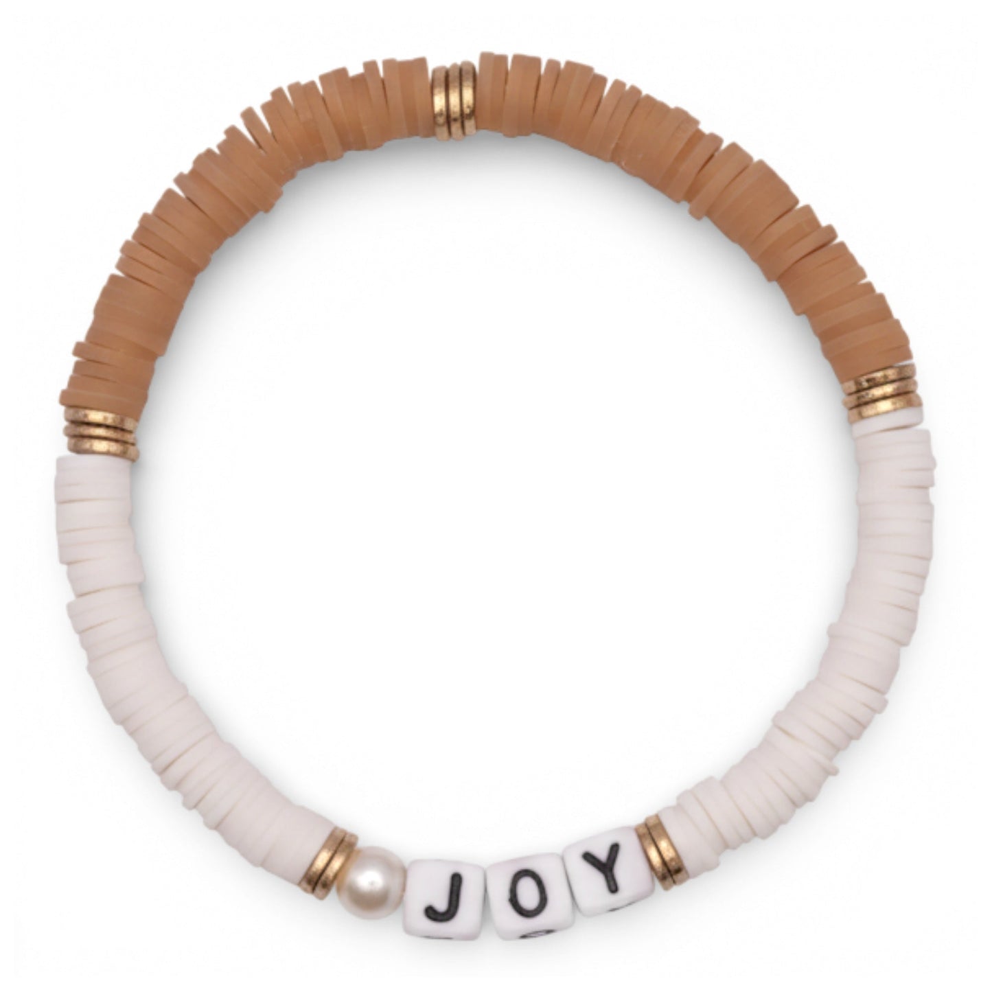 Swifties Friendship Bracelet JOY - Beige and White