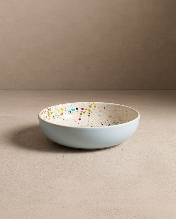 Breeze Party Stoneware Pasta Plate 21cm Blue