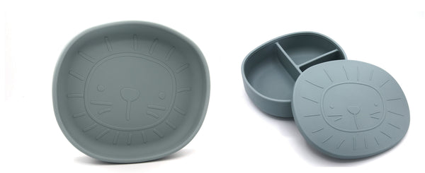 Tableware Set aus Silikon in Jade