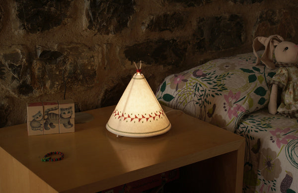 Tipi bedside lamp
