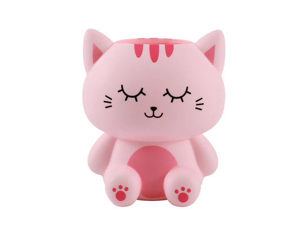 3D Pink Cat Pen Holder