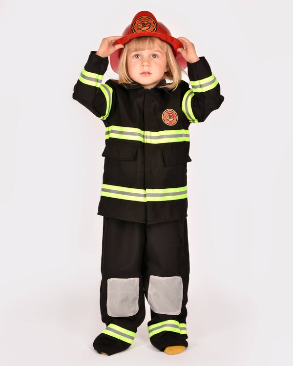 Den Goda Fen Firefighter Costume 4-6 years, size 110-116, 4 pieces