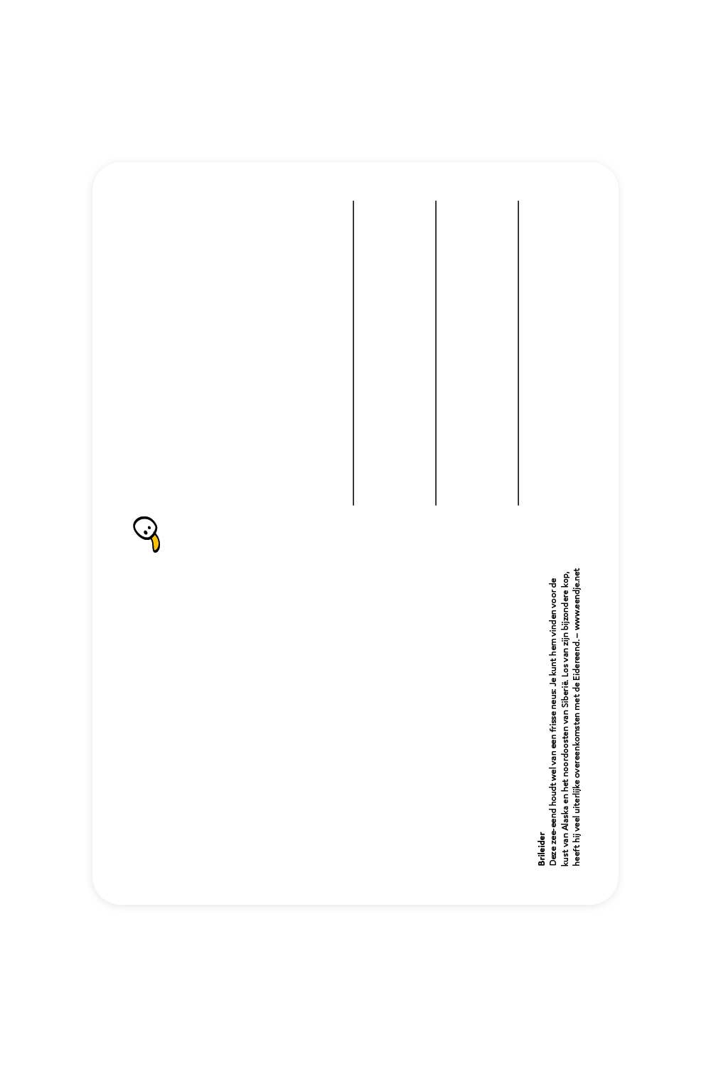 Postcard with Eyeglass Leader