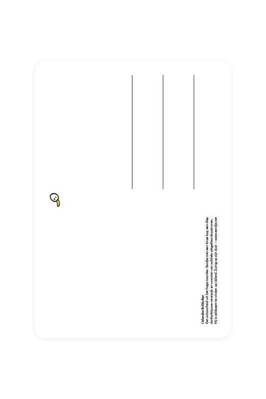 Carte postale avec un plongeur de lunettes islandais