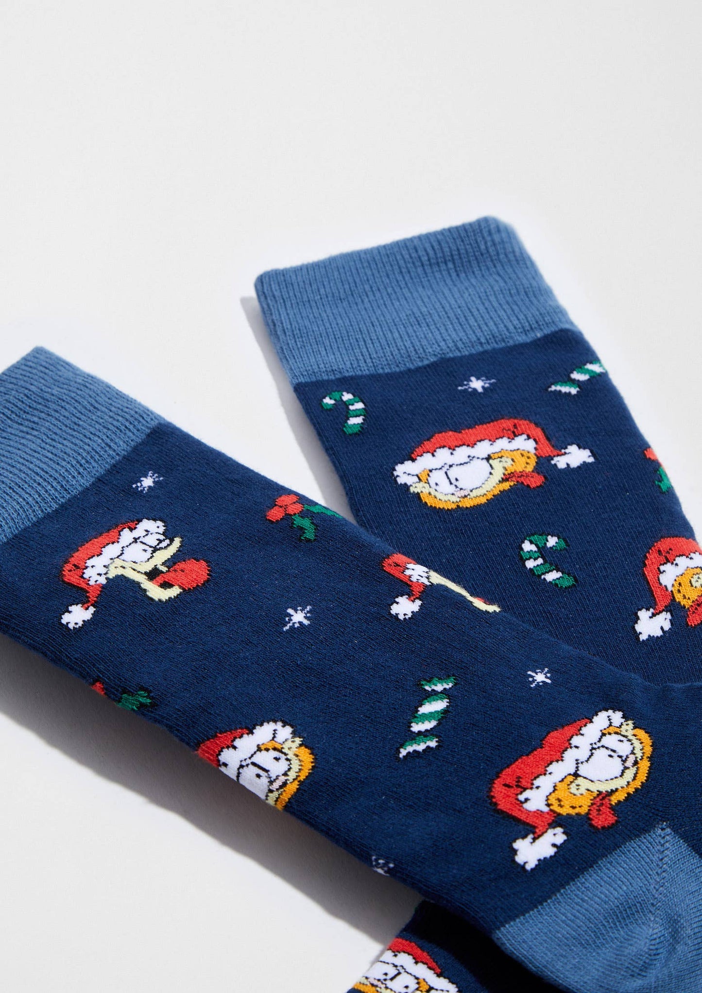BeGarfield Santa - Chaussettes en coton biologique à 100%