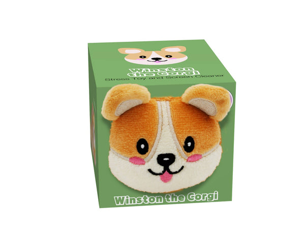 Corgi Winston Stress Ball and Screen Cleaner