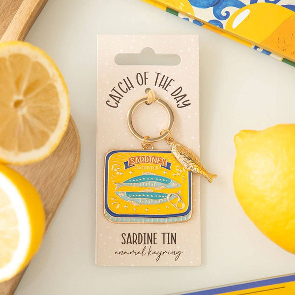 Sardine Can Keychain