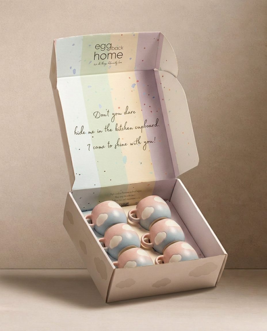 Cloud Mug 90ml 6-Piece Gift Set Collection
