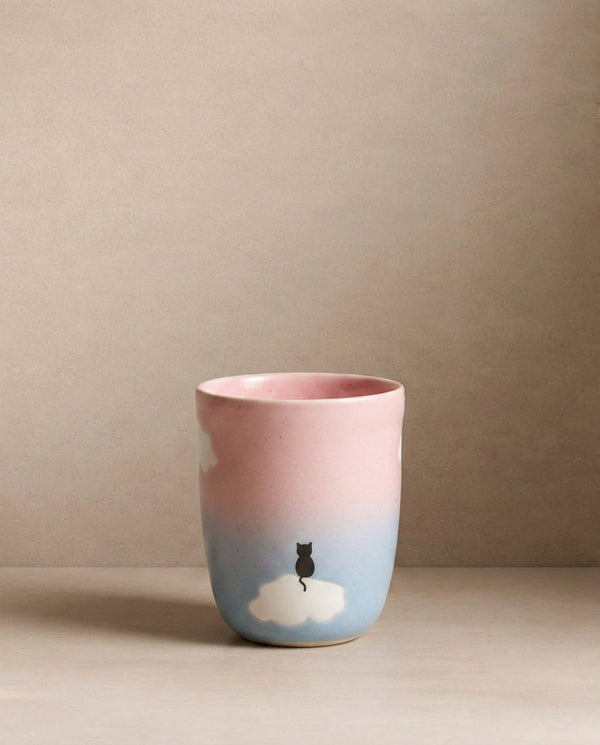 Cloud Sunset Medium Cup 220ml Cat Mom